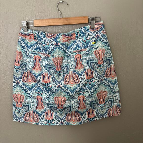 MASTERS BOBBY JONES Skort Pink and Blue Size 6 Side Zip - Picture 7 of 8